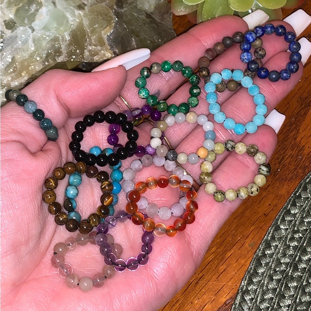 Crystal Bead Rings By Request - image 3